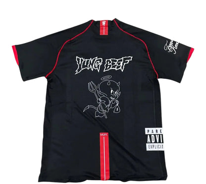 MANCHESTER UNITED x YUNG BEEF CAMISETA NEGRA
