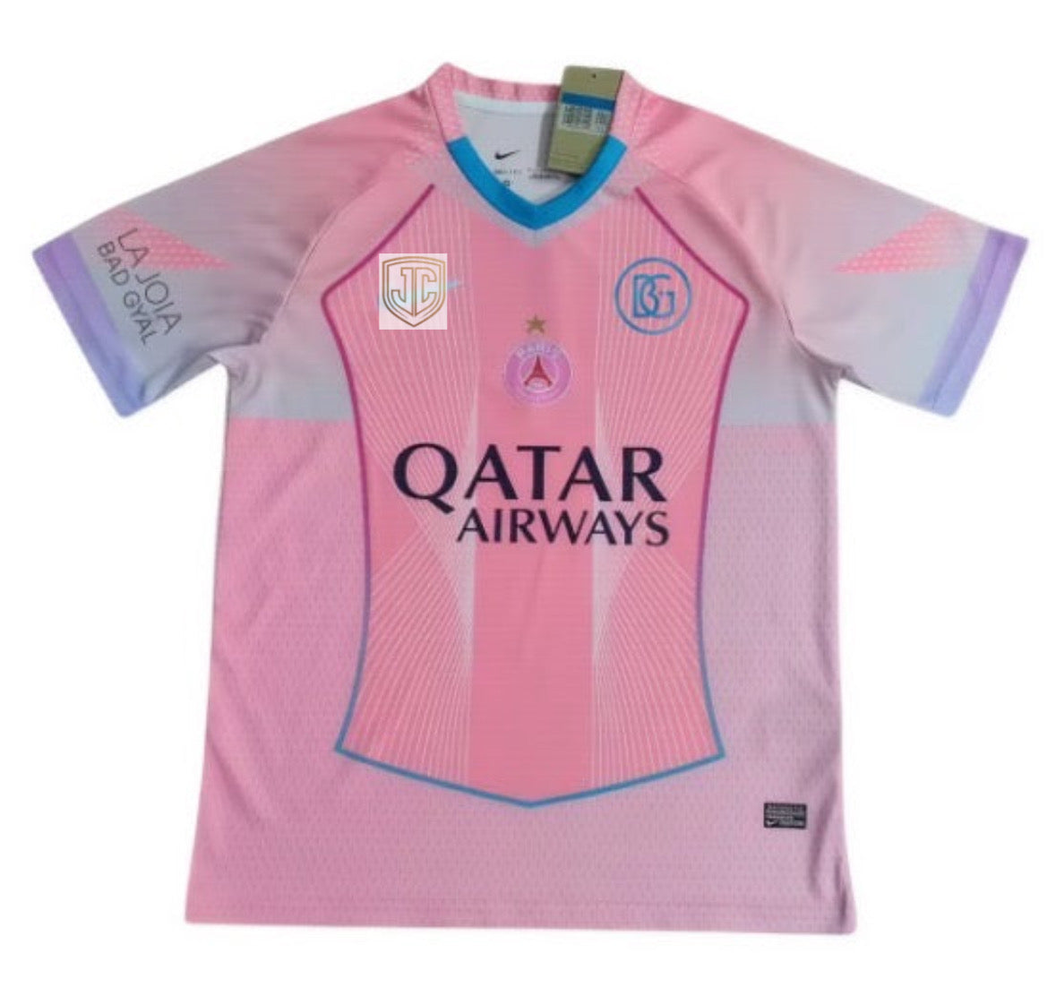 PSG x Bad Gyal camiseta edición especial rosa