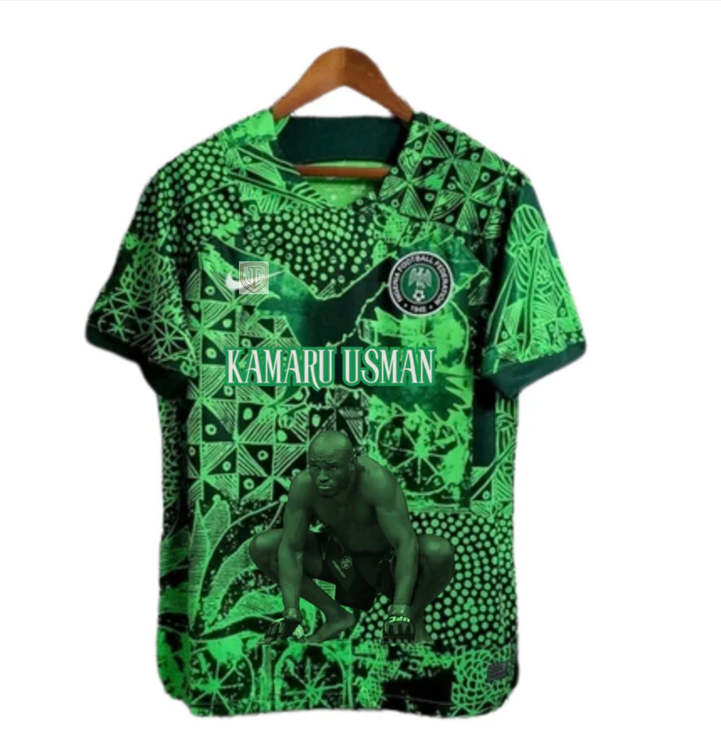 Camiseta de Kamaru Usmán x Nigeria