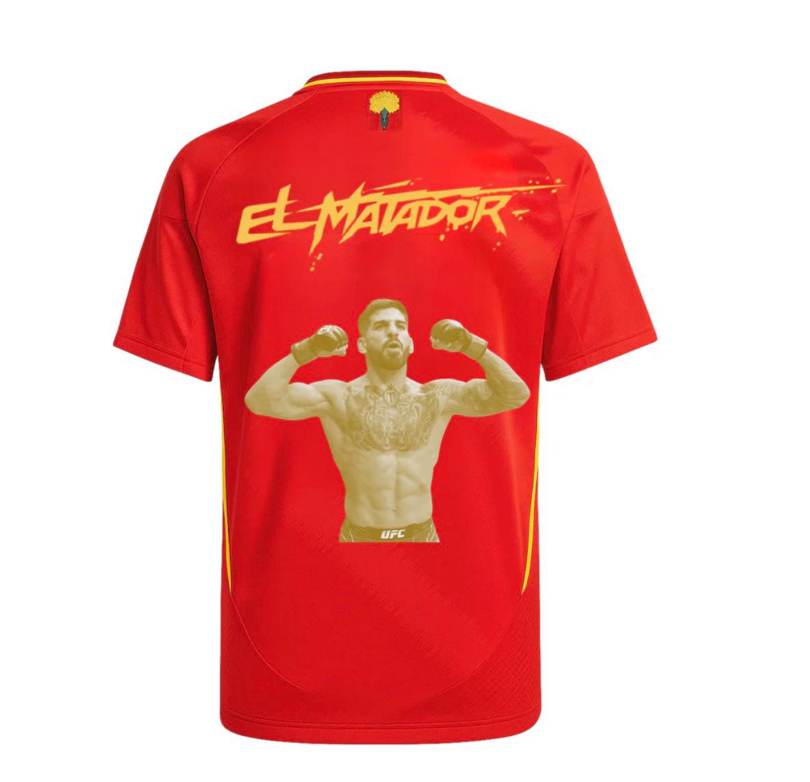 Camiseta de Ilia El Matador Topuria x España (Con Estampado)