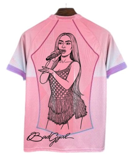 PSG x Bad Gyal camiseta edición especial rosa