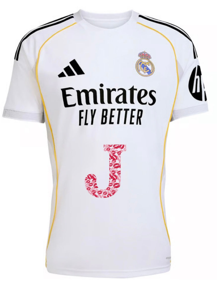 Real Madrid Edición San Valentin Inicial Con Besos