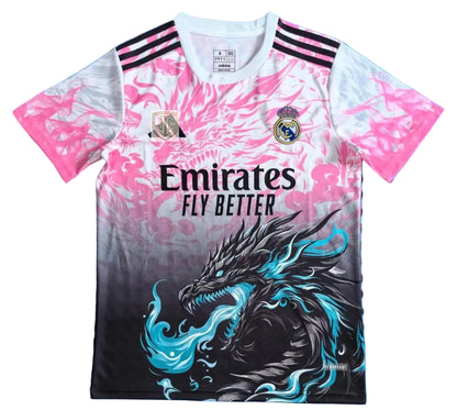 Real Madrid Special Edition Camiseta Rosa Dragón Azul